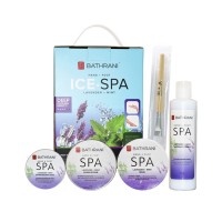 Body skin care set with sugar scrub massage cream bath fizz soaking French Lavender