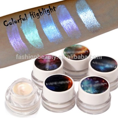 Shiny Colorful Face Brighten Highlighter Luminous Contour Makeup Glow Highlight Cream